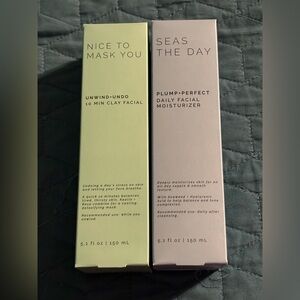 Sun and Moon Daily Lotion and Clay Face Mask Sets, NIB